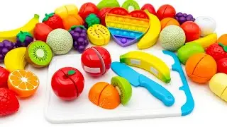 ASMR トントン カット音｜Toy Fruit & Vegetable Cutting ASMR