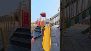 bella ciao playground parkour lovely sliding POV 😍 #slide #park