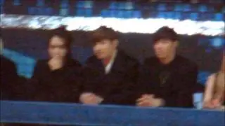 121229 TVXQ enjoying EXO performance @ SBS Gayo
