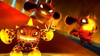 Skylanders nightmare Evil Eruptor vs lightcore Eruptor
