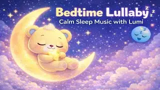 🌙 Bedtime Lullaby for Babies 😴 | Calm Sleep Music with Lumi | Gentle Star Loop
