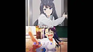 Mai Sakurajima Vs Nagatoro #viral #anime #animeedit #trending #shorts #edit #1v1 #waifu #fyp