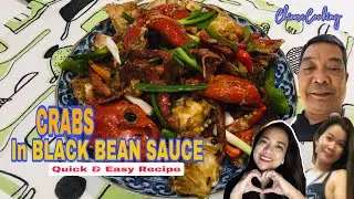 STIR FRY CRABS IN BLACK BEANS | QUICK AND EASY CRABS RECIPE #ROBERT PASCUAL #RIA VELASCO