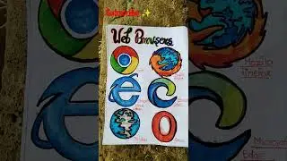 🔥😱how to draw web browser 🔥 drawing 🔥#viral #shorts #drawing ✨😱🔥