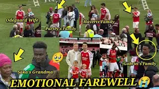 Scenes 🔥Arsenal Players Emotional Farewell to Fans 😭 Saka's Grandma,Partey's Family,Gabriel Family,
