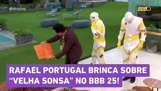 BBB 25: Rafael Portugal BRINCA com Dona Vilma no BBB 25!