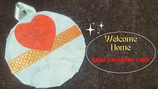Welcome board using calendar card