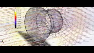 Diffuser Wind turbine flow simulation in Solidworks