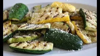 Grilled Squash and Zucchini on a Weber Q