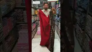 Maheshwari Silk Saree || Wholesale Price || Hand Block Bagru Indigo Printed #saree #silk #maheshwari