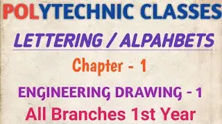 Engineering Drawing -1/ Lettering / All Branches 1st year / Semester exam march/ Diploma