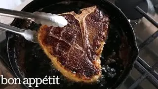 How to Make a Slow-Roasted, Twice-Fried Porterhouse Steak