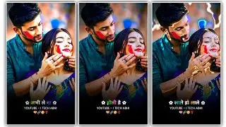 Instagram Trending Bhojpuri Holi Lyrics Video Editing | Alight Motion Lyrics Video Editing 