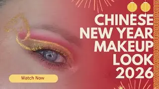 Chinese New Year Makeup Look! 2026! Year of the Horse! #womenwhocollab #eyeshadow #beauty #makeup