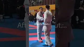 Before and after the bout 💪....
