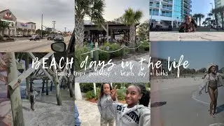 BEACH days in the life (family trip + strip shopping + beach + pool side)