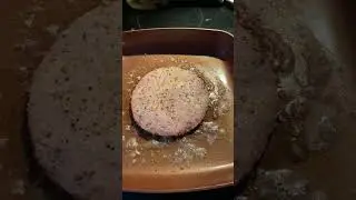 The sound of meat cooking