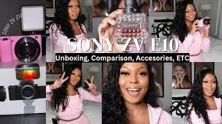 Sony ZV-E10: I GOT A NEW CAMERA! Unboxing, comparison to Canon G7Xii, Accessories, + REVIEW