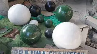 Garden Landscape Sphere Sculpture, Garden Globes, Round Stone Balls, Big Stone Balls, Kugel Balls