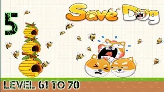 save the dog level 61 to 70 | Answer and solutions maximum 3 star ⭐ complete | Collection part 5