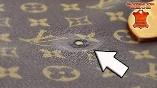 Repair canvas LV a leather bag Louis Vuitton Shopper cords restoration ASMR