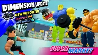 Играем в Roblox накопили 60 миллионов монет Workout Island [DIMENSIONS]!!!