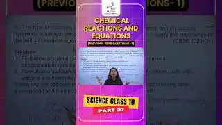 Chemical Reactions and Equations | PYQs | Most Important Questions | Part-27 | Class 10 | AASOKA