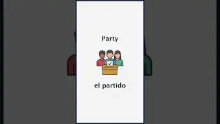 Spanish Nouns:Policy, Government, President, Law, War, Party, Company, Market, Industry, Job #shorts