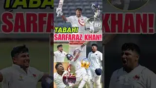 SARFARAZ KHAN TABAHI! 😱 19 FOURS & 9 SIXES 💥 Double Century Storm | Ranji Trophy Cricket News.