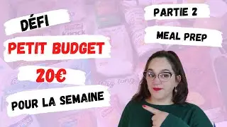 Défi petit budget 20€ pour la semaine / partie 2: le meal prep
