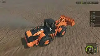 Farming Simulator 25 working with Cat 6015B loading stones
