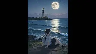 Moonlit Reflection月夜倒影 #MoonlitNight #oceanvibes #soothingmusic  #AestheticScenery #relaxingmoments