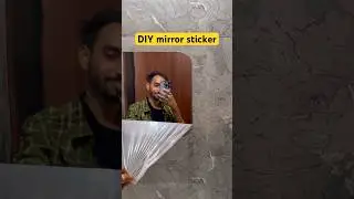 DIY mirror sticker #mirror #sticker #diy #diycrafts #diyhomedecor
