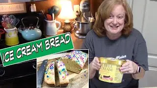 2 INGREDIENT ICE CREAM BREAD | Bake with Me Easy Dessert using Ice Cream