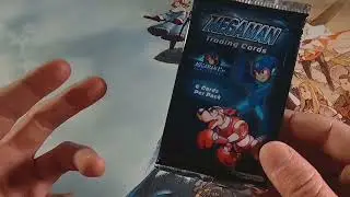 Opening a Mega Man Trading Card Booster Pack from 2004 - Artbox Entertainment Set