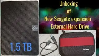 Unboxing of New Seagate Expansion Hard Drive