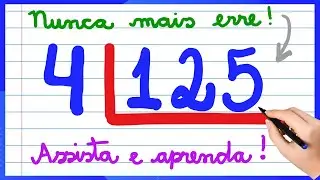 DIVISÃO COM NÚMERO MENOR! APRENDA COMO FAZER DIVISÃO COM 3 NÚMEROS! VEM APRENDER MATEMÁTICA!!