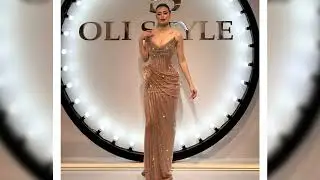 #Contessa Dubai Customized Side High Slit Pleated Mermaid Prom Dress Floor-length Strapless Evening