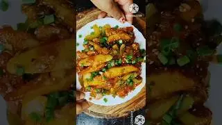 honey chilli potato recipe | street style chilli potato #shorts #viral #food