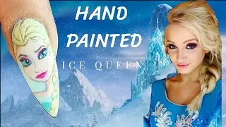 HOW TO: HAND PAINTED ELSA ON A NAIL!