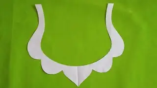 Kurti Neck Design 17 Cutting Method - Uzaib Dress Design