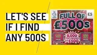 4 x Full Of &pound;500s UK Scratch Cards revealed