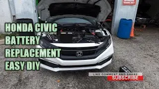 замена аккумулятора honda civic