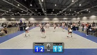 PLQ2 pool play match 1 Spiketown 15 v AAVA 15-1 set 2