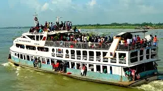 ঈদগাফেরীঘাটের পানে ছুটছে মেঘনা রাণী - MV Meghna Rani Launch