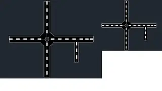 AutoCAD 2D Tutorial | Intersection with Side Road Design