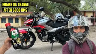 Hero Xtreme 125R Engine Oil Change With Castrol Power 1 Ultimate After 6000 KMS | Performance Update