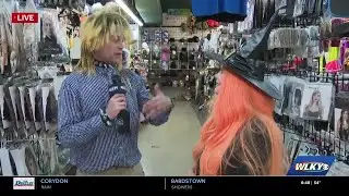 Halloween wigs at Caufield's Novelty