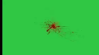 Green Screen Blood effect video