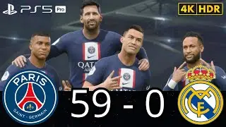 FC 26 -MESSI RONALDO NEYMAR & MBAPPE | ALL STARS | PARIS SAINT-GERMAIN 59 &ndash; 0 REAL MADRID
